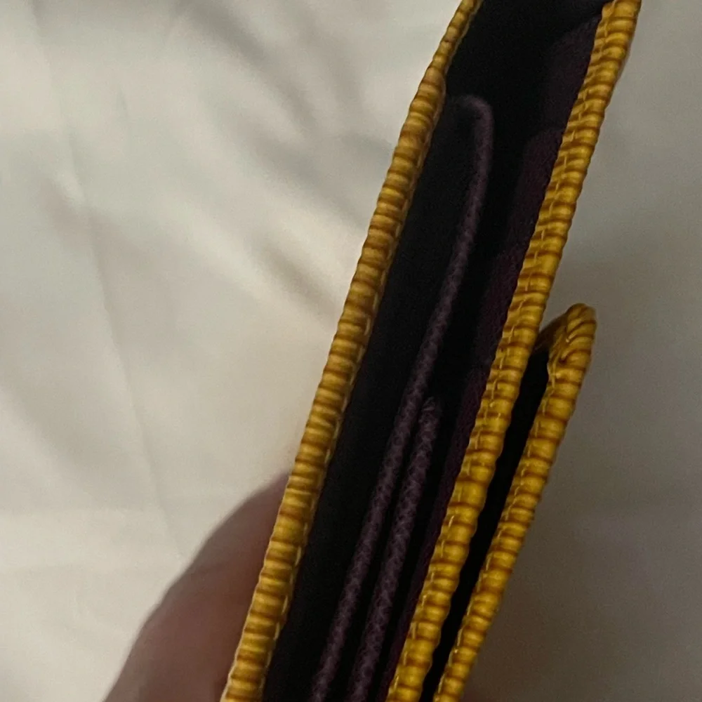 Louis Vuitton vintage Epi Yellow wallet Clutch Bag excellent condition